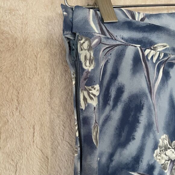 VTG All That Jazz Mini Blue Floral Skirt Sz 5/6‎ Cottagecore See Measurements - Picture 7 of 10